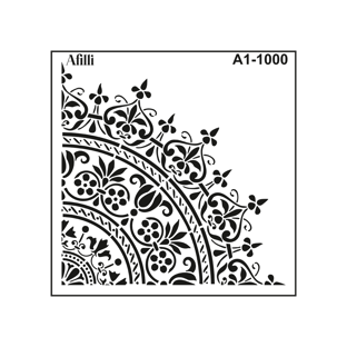 Afilli Stencil A1-1000 Damask-1