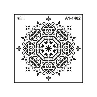 Afilli Stencil A1-1402 Mandala-2