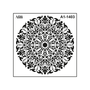 Afilli Stencil A1-1403 Mandala-3