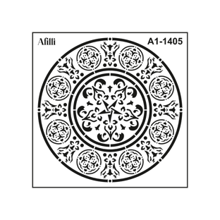 Afilli Stencil A1-1405 Mandala-5